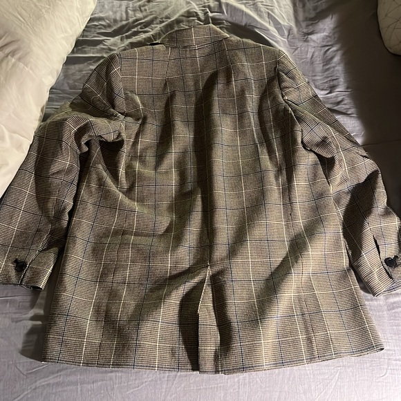 Madewell, S, Caldwell double-breasted blazer in palmyra plaid - Picture 8 of 8